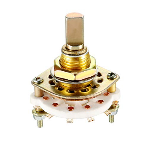 uxcell 3P3T 3 Pole 3 Position Selectable Single Deck Band Channel Rotary Switch Selector