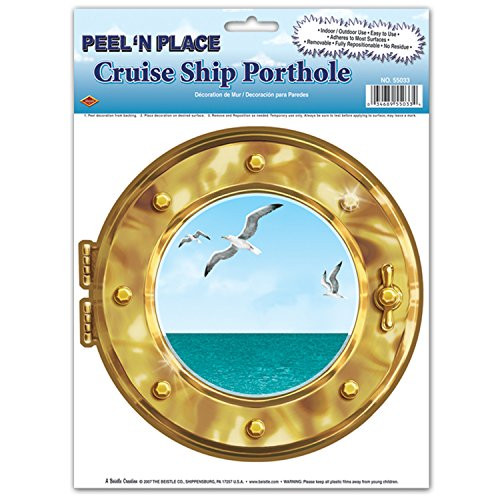 Cruise Ship Porthole Peel N Place 12 x 15 Sh (Value 3-Pack)