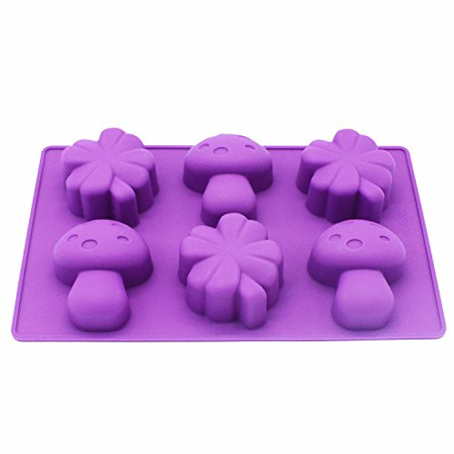 X-Haibei Clover Mushroom Kids Soap Cake Jello Chocolate Crayon Making Silicone Mold