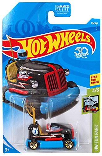 Hot Wheels 2018 50th Anniversary HW Fun Park Bump Around (Bumper Car) 19/365, Black