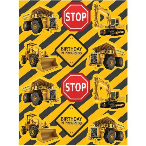 Construction Zone Sticker Party Favors (8 Sheets)