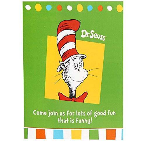 BirthdayExpress Dr Seuss Cat in The Hat Party Supplies - Invitations (8) BirthdayExpress Dr Seuss Cat in The Hat Party Supplies - Invitations (8)