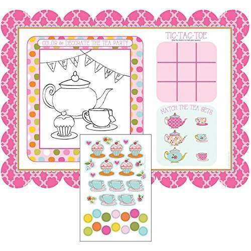 Tea Time Placemats with Activity Stickers (2-Pack)