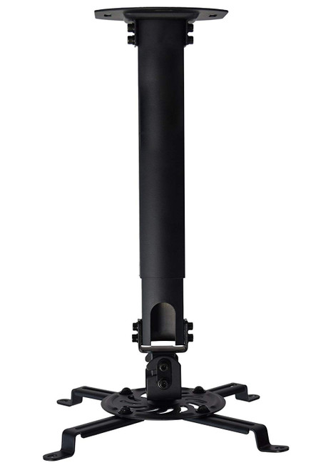 VIVO Universal Extending Black Ceiling Projector Mount / Height Adjustable Projection (MOUNT-VP02B)