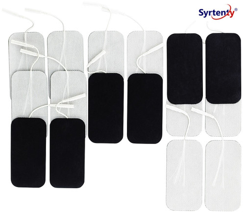 Syrtenty TENS Unit Electrodes Pads 2x4 16 Pcs Replacement Pads Electrode Patches For Electrotherapy