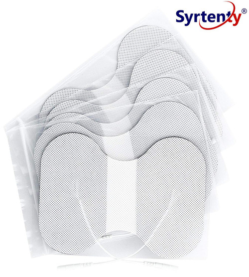 Syrtenty TENS Unit Electrodes Pads 4.5x6 inch butterfly 5 pcs Replacement Pads Electrode Patches For Electrotherapy