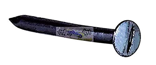 Bent Pinewood Derby BSA Axle with Easy Turn Screw Driver Slot  Polished Graphite Coated Steering Axle with 1.5 Degree Bend (Single Axle)