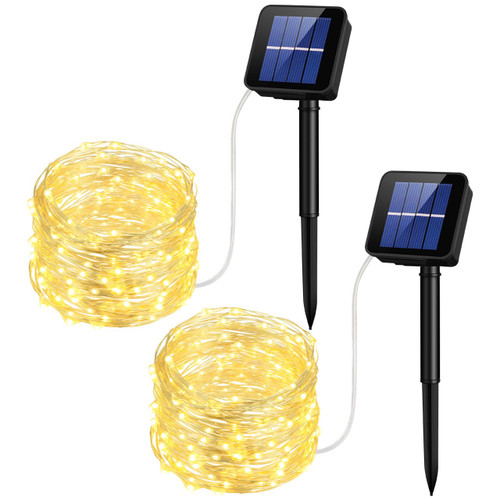Mpow Solar String Lights, 33ft 100LED Outdoor String Lights, Waterproof Decorative String Lights for Patio, Garden, Gate, Yard, Party, Wedding, Christmas (Warm White) Mpow Solar String Lights, 33ft 100LED Outdoor String Lights, Waterproof Decorative String Lights for Patio, Garden, Gate, Yard, Party, Wedding, Christmas (Warm White)