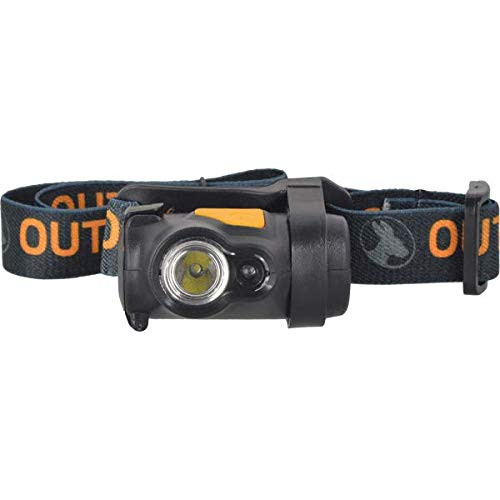 Outback Digger Headlamp Compact 100 Lumen 3 Watt Cree LED 4 Function High/Low White and Solid/Flashing Red with Tilt Includes 3 AAA Alkaline Batteries