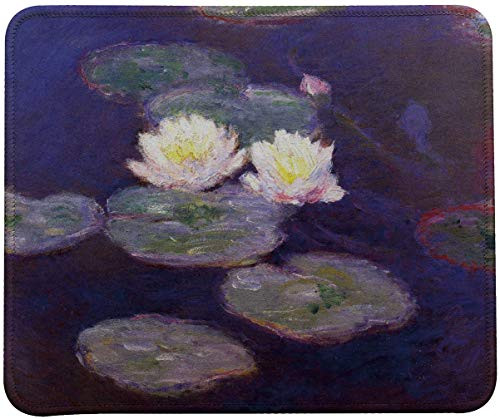 VIVIPOW Monet Water Lilies Mouse Pad, Mouse Pad with Monet Water Lilies Patten