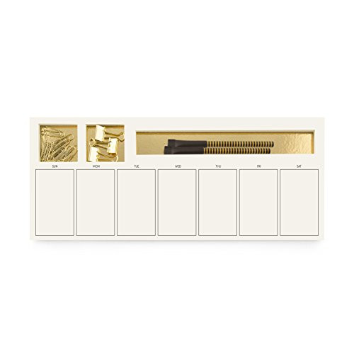 Three By Three Seattle Jotblock Weekly Planner Wide Gold Foil-(70044)