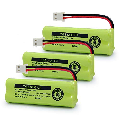 GEILIENERGY BT183482 BT283482 Ni-MH Cordless Phone Battery Compatible with Vtech DS6401 DS6421 DS6422 DS6472 LS6405 LS6425 LS6426 LS6475 LS6476 89-1348-01-00(Pack of 3)