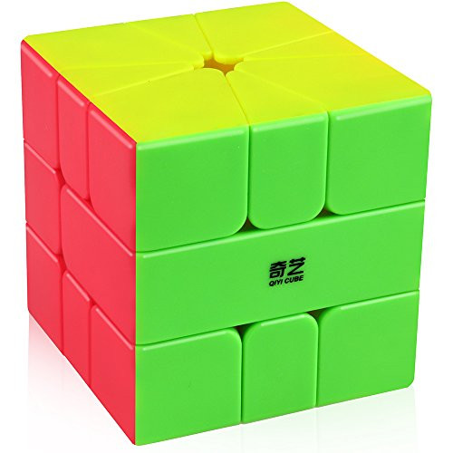 Coogam Qiyi Qifa Square-1 Cube SQ1 Magic Stickerless Speed Square-one Cube Shaped Puzzle Smooth Turning Square1 SQ 1 Cube for Beginner Kids