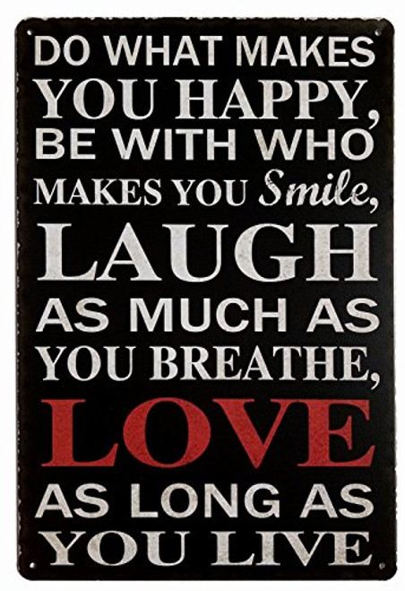 ERLOOD Love Laugh Live Vintage Funny Home Decor Tin Sign Retro Metal Bar Pub Poster 8 x 12 ERLOOD Love Laugh Live Vintage Funny Home Decor Tin Sign Retro Metal Bar Pub Poster 8 x 12
