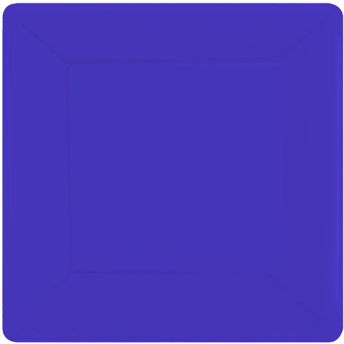 New Purple Square Paper Dessert Plates (20ct)