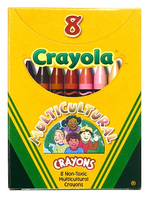 Crayola : Multicultural Crayons, Wax, Standard Size, Eight Skin Tone Colors per Box -:- Sold as 2 Packs of - 1 - / - Total of 2 Each Crayola : Multicultural Crayons, Wax, Standard Size, Eight Skin Tone Colors per Box -:- Sold as 2 Packs of - 1 - / - Total of 2 Each