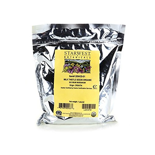 Starwest Botanicals Organic Milk Thistle Seed, 1 Pound