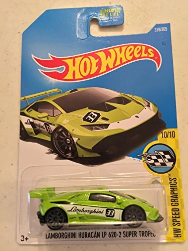 Hot Wheels HW Speed Graphics Lamborghini Huracan LP 620-2 Super Trofeo 319/365, Neon Green