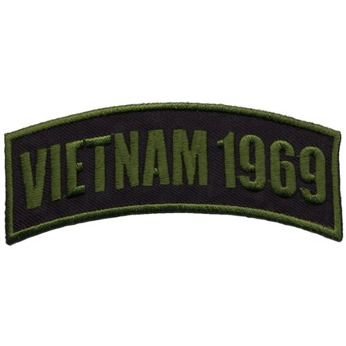 Hot Leathers Vietnam 1969 Patch (4" Width x 1" Height)