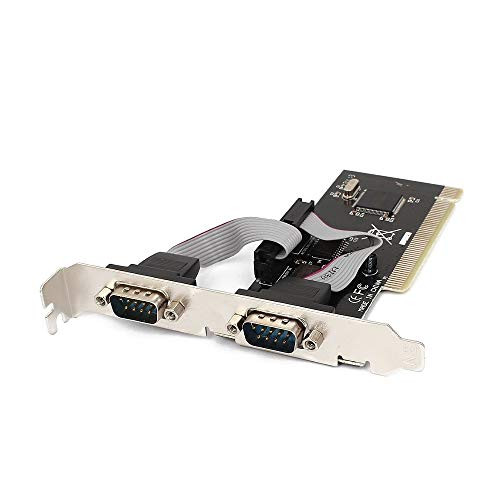 PCI 2 Port Serial RS232 DB9 Controller Adapter Card