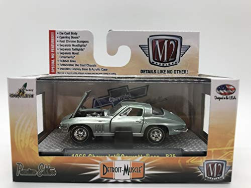 M2 Machines Detroit-Muscle 1966 Chevrolet Corvette 327 1:64 Scale R26 14-30 Aquamarine Green Details Like NO Other! Over 42 Parts M2 Machines Detroit-Muscle 1966 Chevrolet Corvette 327 1:64 Scale R26 14-30 Aquamarine Green Details Like NO Other! Over 42 Parts