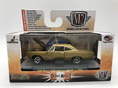 M2 Machines Detroit-Muscle 1969 Plymouth Road Runner HEMI 1:64 Scale R33 15-66 Light Brown/Black Details Like NO Other! Over 42 Parts M2 Machines Detroit-Muscle 1969 Plymouth Road Runner HEMI 1:64 Scale R33 15-66 Light Brown/Black Details Like NO Other! Over 42 Parts