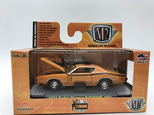 M2 Machines HEMI 1971 Dodge Charger R/THEMI 1:64 Scale HM01 14-09 Orange Details Like NO Other! Over 42 Parts 1 of 5000