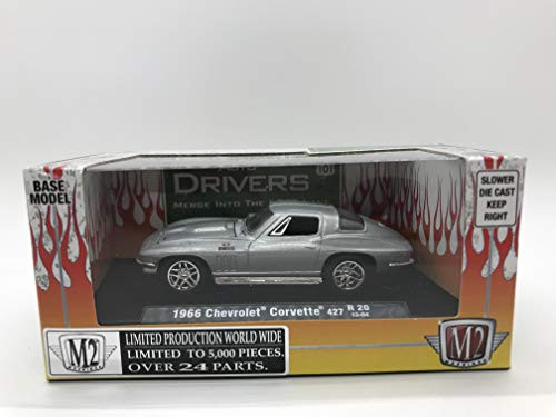 M2 Machines Auto-Drivers 1966 Chevrolet Corvette 427 1:64 Scale R20 13-04 Matte Silver Details Like NO Other! Over 24 Parts 1 of 5000 M2 Machines Auto-Drivers 1966 Chevrolet Corvette 427 1:64 Scale R20 13-04 Matte Silver Details Like NO Other! Over 24 Parts 1 of 5000