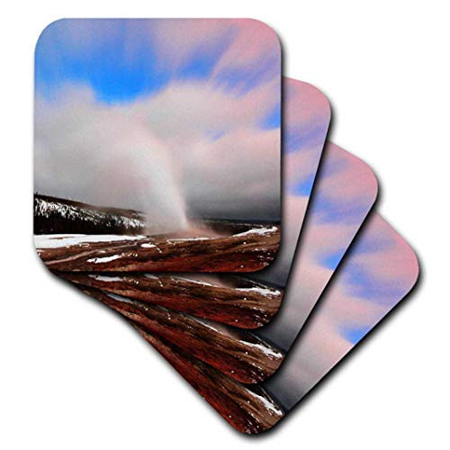 3dRose cst_26404_1 Old Faithful Geyser in Winter Yellowstone National Park-Soft Coasters, Set of 4 3dRose cst_26404_1 Old Faithful Geyser in Winter Yellowstone National Park-Soft Coasters, Set of 4