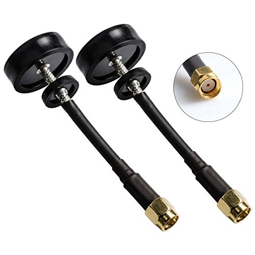 AKK 2pcs 5.8GHz 5dBi FPV Flat Panel RP-SMA Male RHCP Pagoda Antenna Set for Transmitter and Receiver
