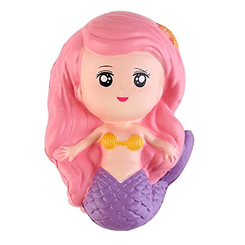 Anboor 6.1 Inches Squishies Mermaid Jumbo Kawaii Soft Slow Rising Scented Squishies Stress Relief Kid Toys Gift Pink Anboor 6.1 Inches Squishies Mermaid Jumbo Kawaii Soft Slow Rising Scented Squishies Stress Relief Kid Toys Gift Pink