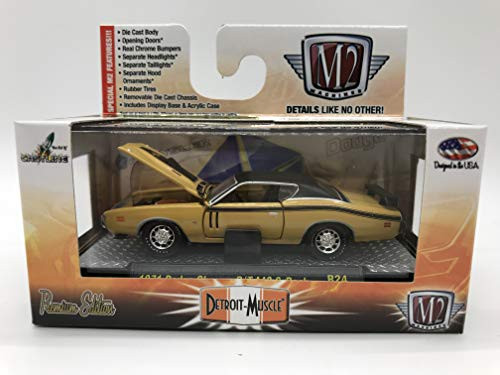 M2 Machines Detroit-Muscle 1971 Dodge Charger R/T 440 6-Pack 1:64 Scale R24 14-03 Sand/Black Details Like NO Other! Over 42 Parts 1 of 5000 M2 Machines Detroit-Muscle 1971 Dodge Charger R/T 440 6-Pack 1:64 Scale R24 14-03 Sand/Black Details Like NO Other! Over 42 Parts 1 of 5000