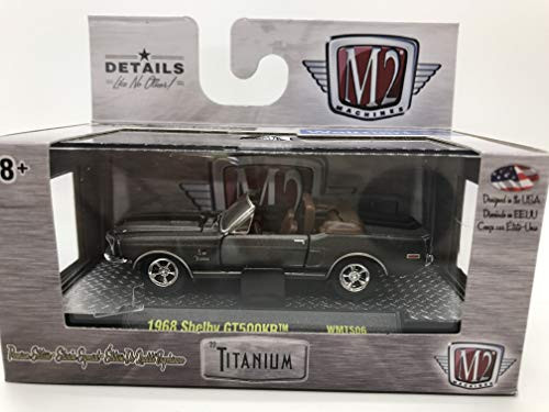 M2 Machines Titanium 1968 Shelby GT500KR 1:64 Scale WMTS06 16-15 Matte Grey/Black Details Like NO Other! Over 42 Parts 1 of 6800
