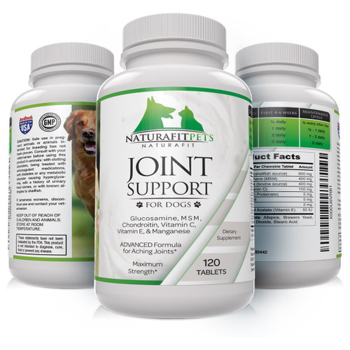Naturafitpets Joint Support Supplement for Dogs, 120 Tablets Naturafitpets Joint Support Supplement for Dogs, 120 Tablets