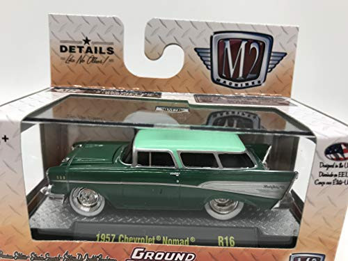 M2 Machines Ground Pounders 1957 Chevrolet Nomad 1:64 Scale R16 17-04 Green Details Like NO Other! Over 42 Parts 1 of 2888