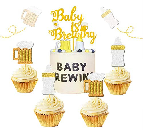 JeVenis Set of 25 Baby Is Brewing Cake Topper Baby Is Brewing Baby Shower Cupcake Toppers Beer Cupcake Toppers Beer Themed Baby Shower Decor Beer Baby Gender Reveal Decoration JeVenis Set of 25 Baby Is Brewing Cake Topper Baby Is Brewing Baby Shower Cupcake Toppers Beer Cupcake Toppers Beer Themed Baby Shower Decor Beer Baby Gender Reveal Decoration