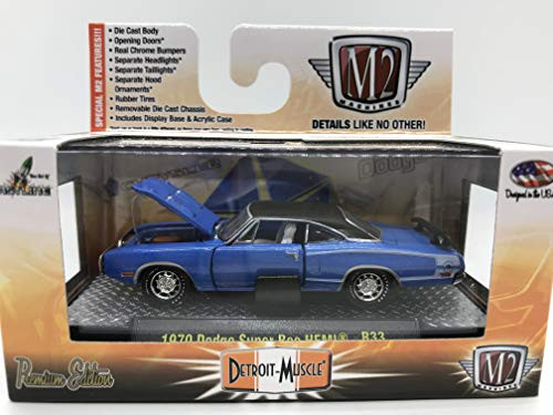 M2 Machines Detroit-Muscle 1970 Dodge Super Bee HEMI 1:64 Scale R33 15-70 Blue/Black Details Like NO Other! Over 42 Parts M2 Machines Detroit-Muscle 1970 Dodge Super Bee HEMI 1:64 Scale R33 15-70 Blue/Black Details Like NO Other! Over 42 Parts