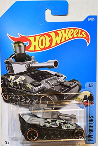 2017 Hot Wheels Hw Ride-Ons 4/5: Tanknator [Silver/Black]