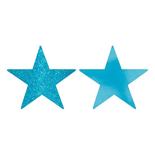 Star Cutouts | Caribbean Blue | Party Decor | 40 Ct.