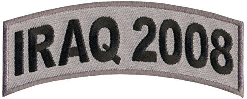 Hot Leathers Iraq 2008 Patch (Multicolor, 4" Width x 1" Height)