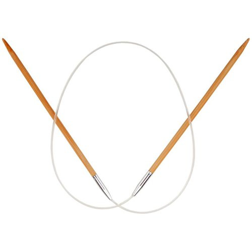 ChiaoGoo Circular 24 inch (61cm) Bamboo Dark Patina Knitting Needle Size US 13 (9mm) 2024-13