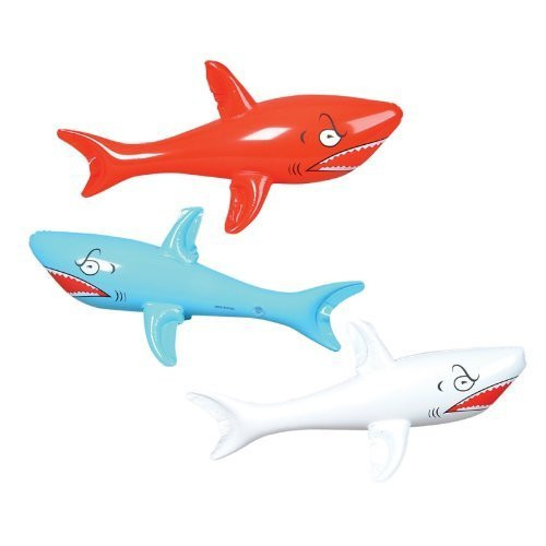3 HUGE Jumbo - 46" Inflatable SHARKS/Shark INFLATES/Party DECORATIONS/DECOR/FAVORS/POOL TOYS 3 HUGE Jumbo - 46" Inflatable SHARKS/Shark INFLATES/Party DECORATIONS/DECOR/FAVORS/POOL TOYS