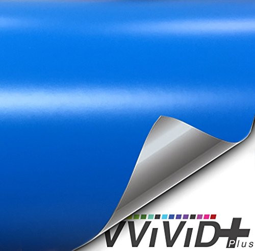 VViViD+ Premium Vinyl Wrap Film (1ft x 5ft, Matte Smurf Blue)