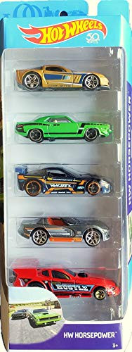 Hot Wheels 2018 50th Anniversary HW Horsepower 1:64 Scale 5-Pack