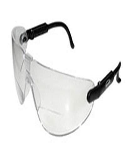 3M 10078371622500 Lexa Reader Protective Eyewear, Medium, Capacity, Volume, Plastic, 1.5 Diopter, Clear/Black