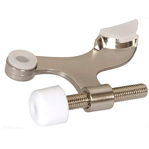 HowTool Door Hardware Heavy Duty Hinge Pin Door Stop, 5 Pack (Brushed Nickel)