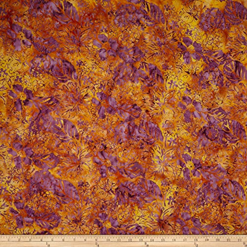 Anthology Batiks Garden Fabric, Sunset, Fabric By The Yard