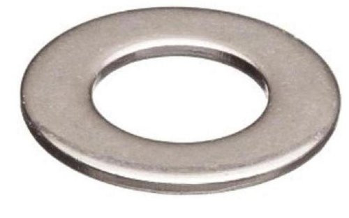 18-8 Stainless Steel Flat Washer, Plain Finish, Meets DIN 9021, M16 Hole Size, 17mm ID, 50mm OD, 3mm Nominal Thickness (Pack of 5)
