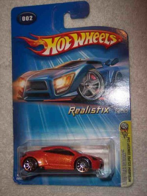 2005 First Editions Realistix #2 Mitsubishi Eclipse Concept Car 10-Spoke Wheels #2005-2 Collectible Collector Car Mattel Hot Wheels 1:64 Scale 2005 First Editions Realistix #2 Mitsubishi Eclipse Concept Car 10-Spoke Wheels #2005-2 Collectible Collector Car Mattel Hot Wheels 1:64 Scale