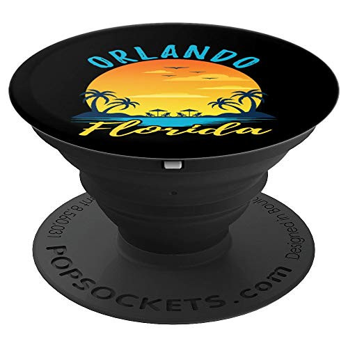 Orlando Florida Sunset Beach Palm Trees Ocean - PopSockets Grip and Stand for Phones and Tablets